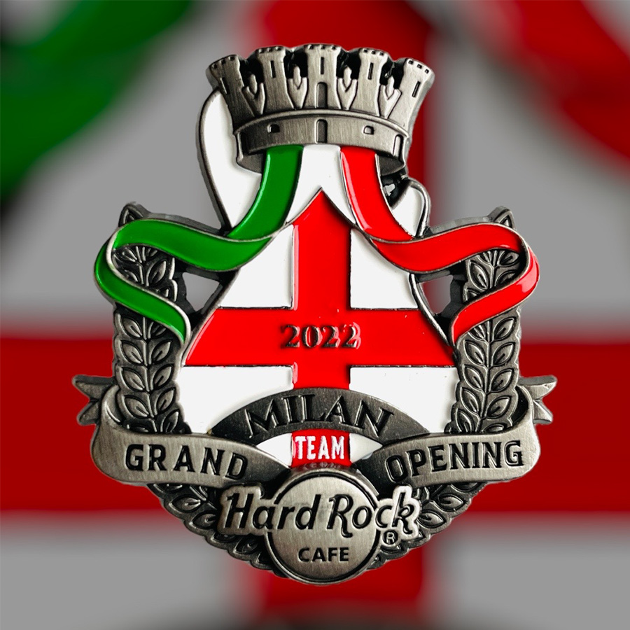 Hard Rock Cafe Milan Grand Opening TEAM Pin from 2022 (LE 100)