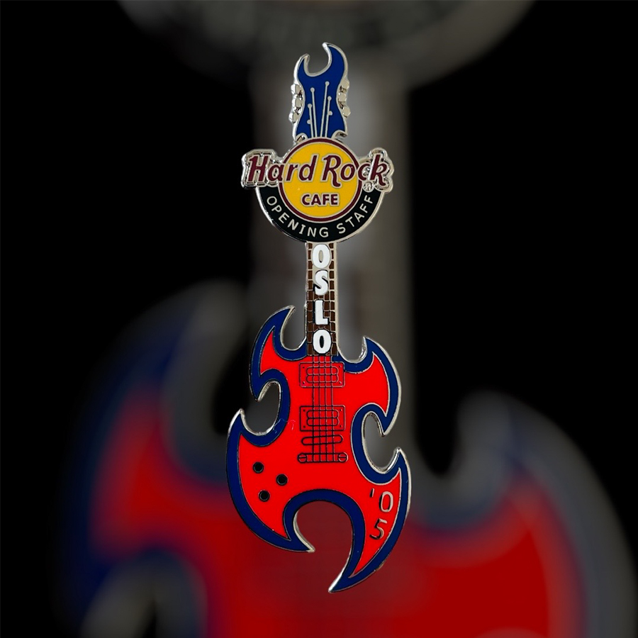 Hard Rock Cafe Oslo Opening STAFF Pin No. 2 from 2005 (LE 50)