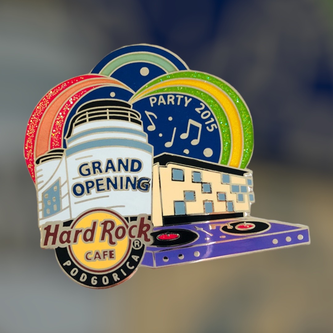 Hard Rock Cafe Podgorica Grand Opening Party Pin from 2015 (LE UNKNOWN)