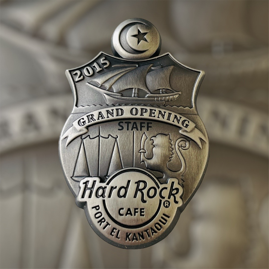 Hard Rock Cafe Hard Rock Cafe Port El Kantaoui Grand Opening STAFF Pin from 2015 (LE 100)