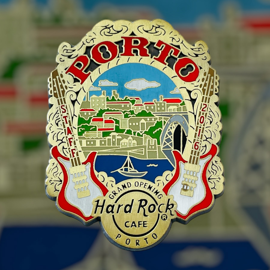 Hard Rock Cafe Porto Grand Opening STAFF Pin from 2016 (LE 100)