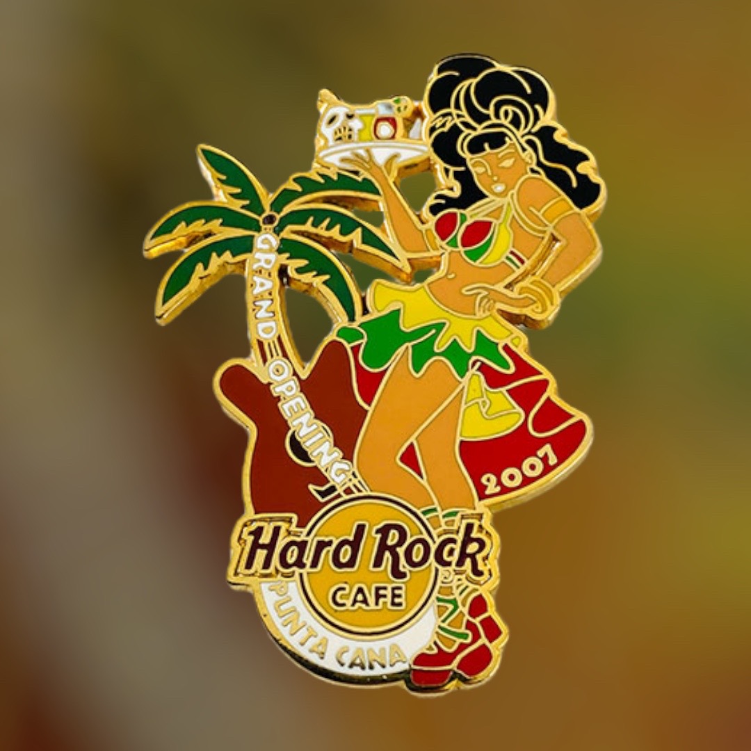 Hard Rock Cafe Punta Cana Grand Opening Girl Pin from 2007 (LE 300)