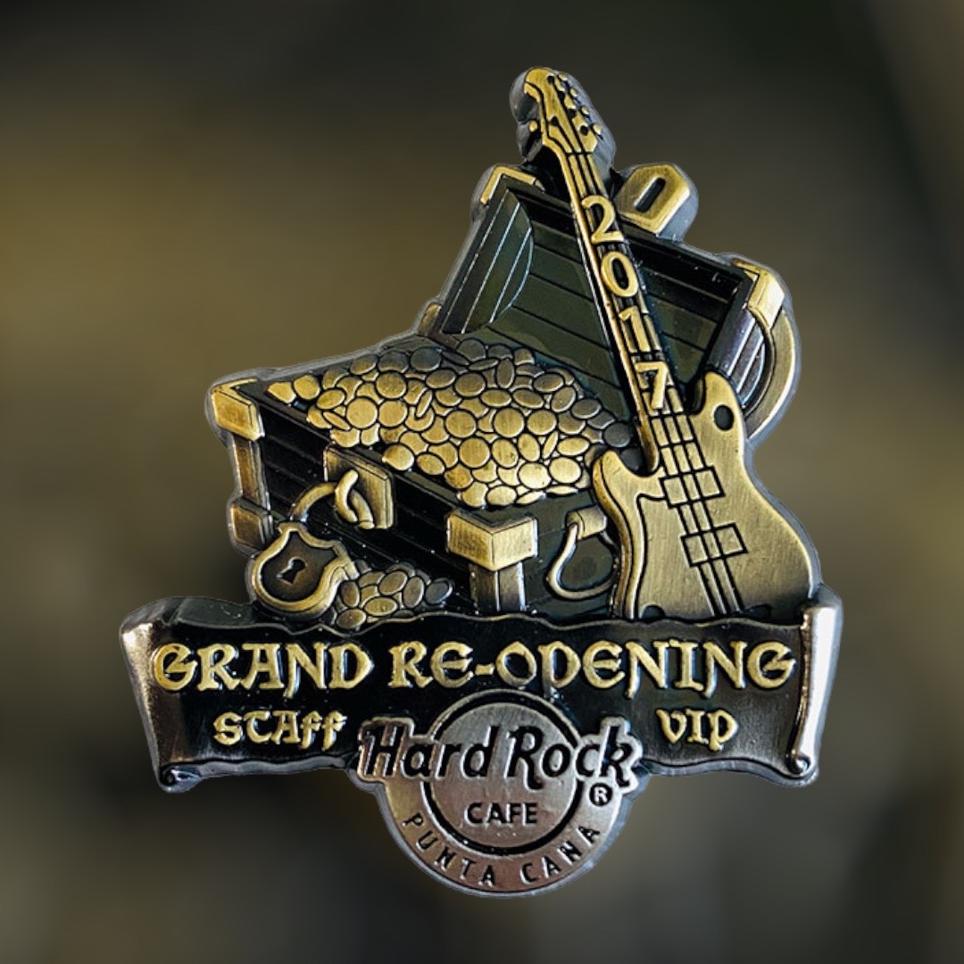 Hard Rock Cafe Punta Cana Grand Re-Opening STAFF VIP Pin from 2017 (LE 25)