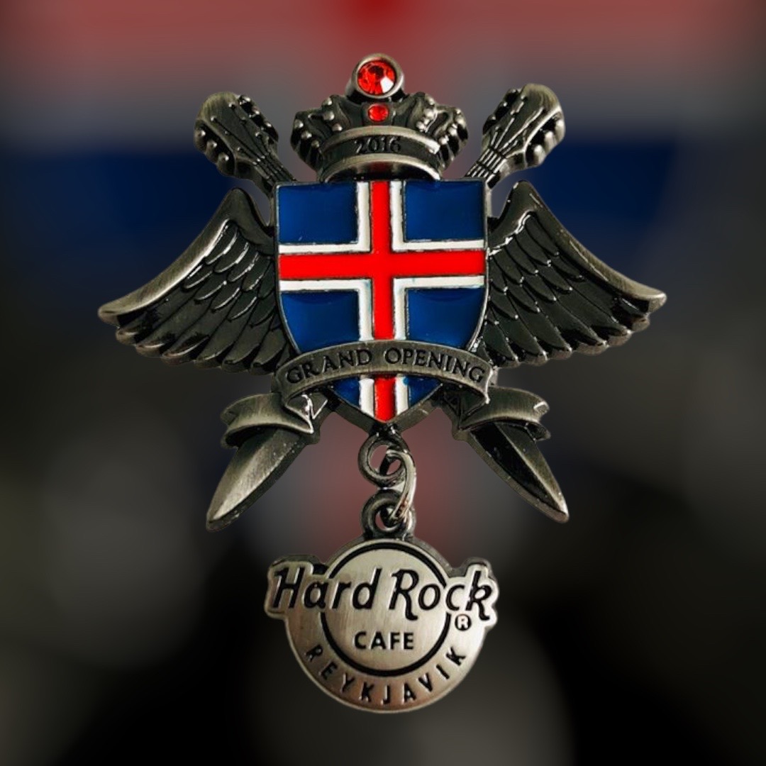 Hard Rock Cafe Reykjavik Grand Opening Pin from 2016 (LE 600)