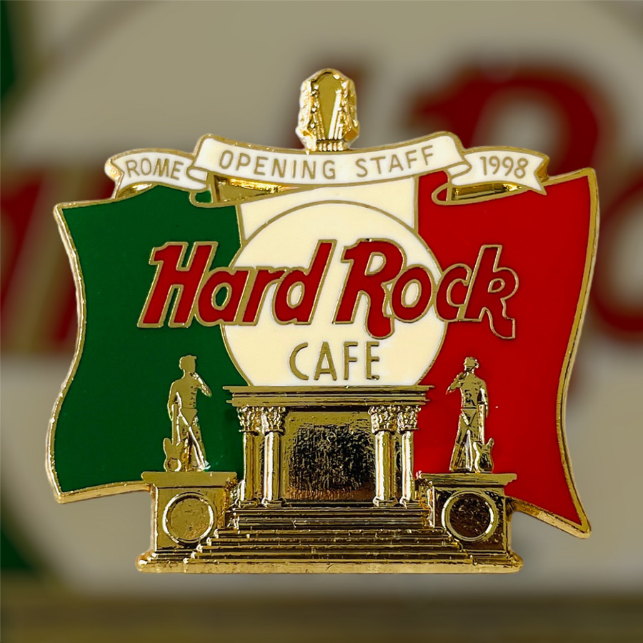 Hard Rock Cafe Rome Opening STAFF Pin from 1998