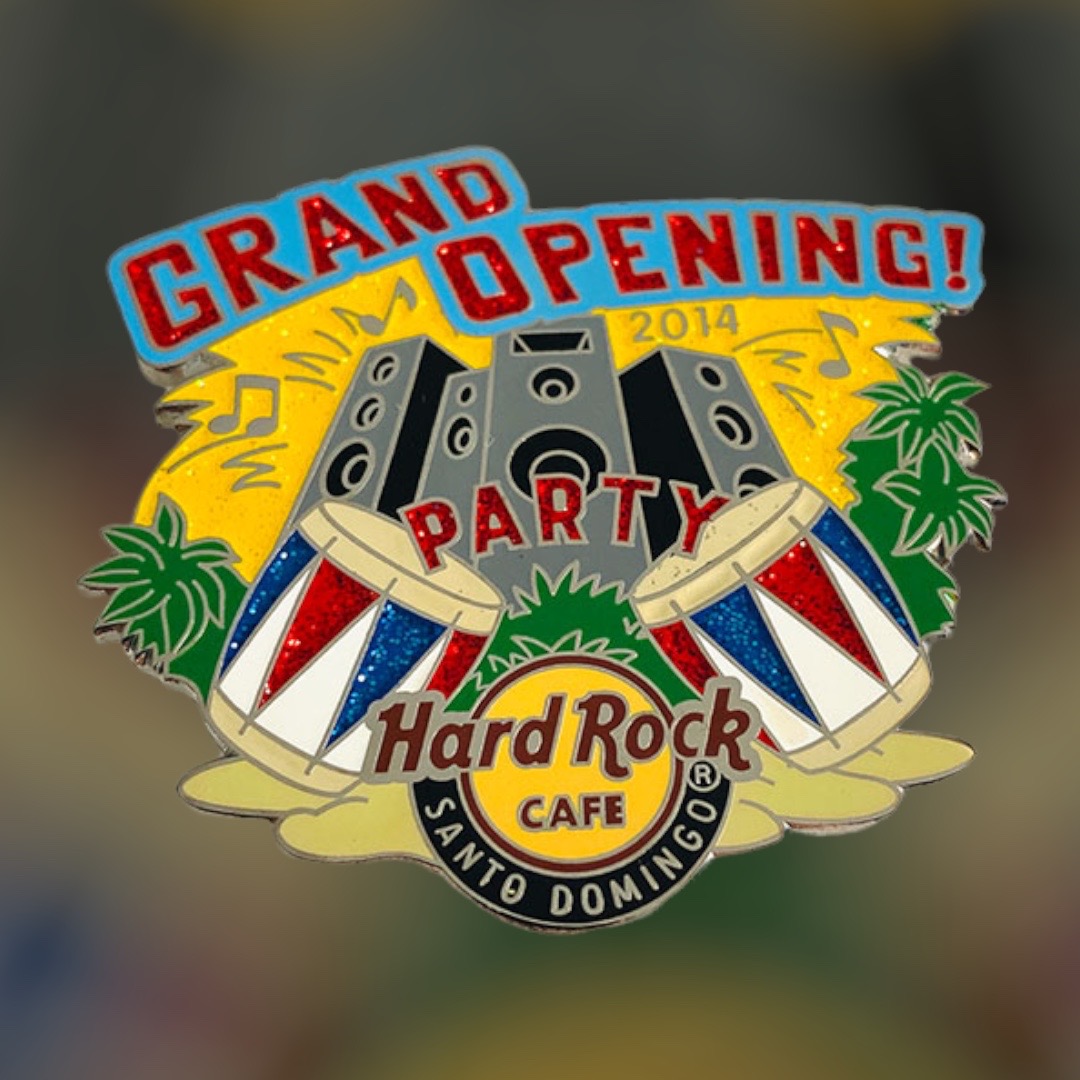 Hard Rock Cafe Santo Domingo Grand Opening PARTY Pin from 2014 (LE 100)