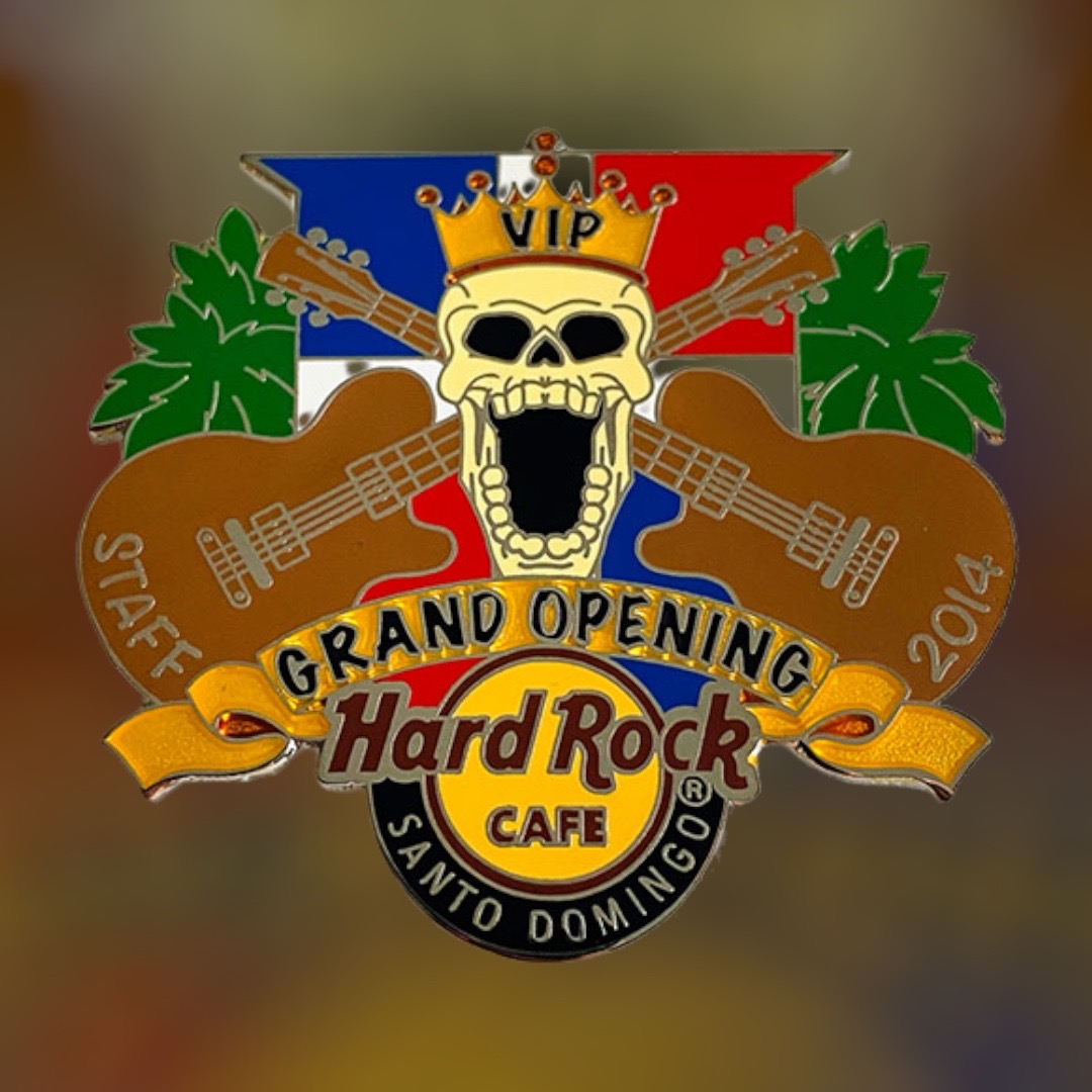 Hard Rock Cafe Santo Domingo Grand Opening STAFF VIP Pin from 2014 (LE 50)