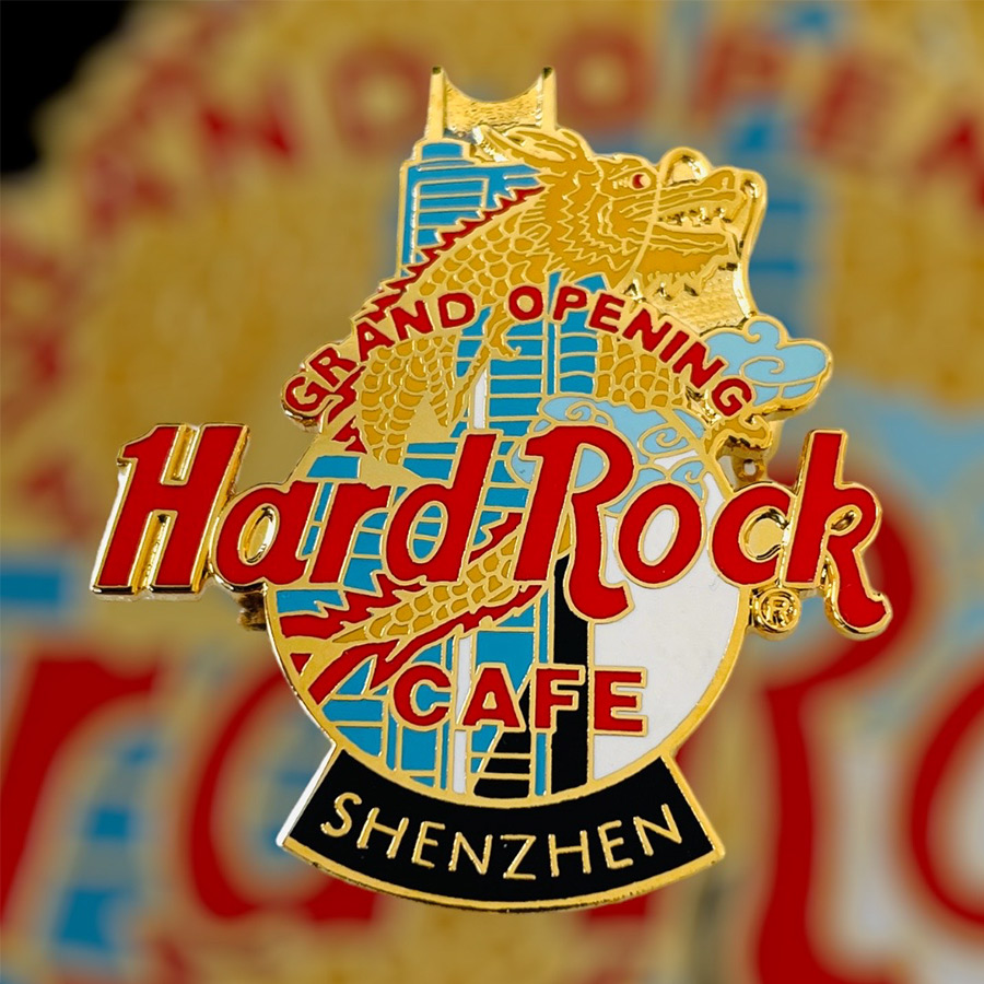 Hard Rock Cafe Shenzhen Grand Opening Pin from 1997