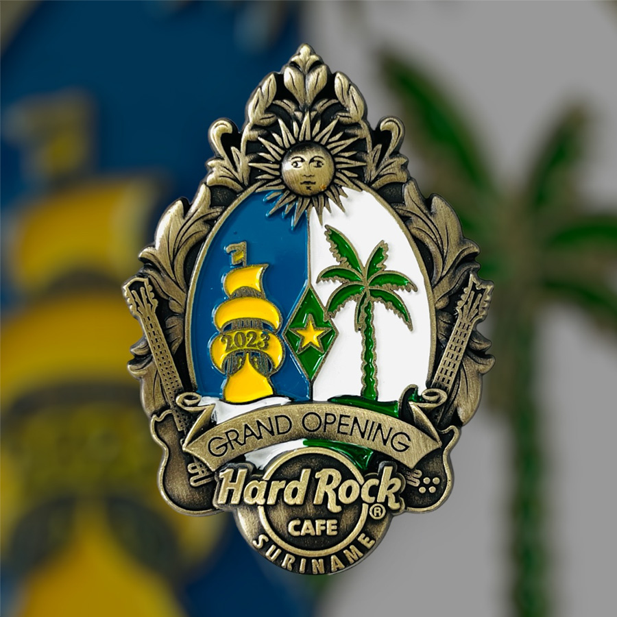 Hard Rock Cafe Suriname Grand Opening Pin from 2023 (LE ???)