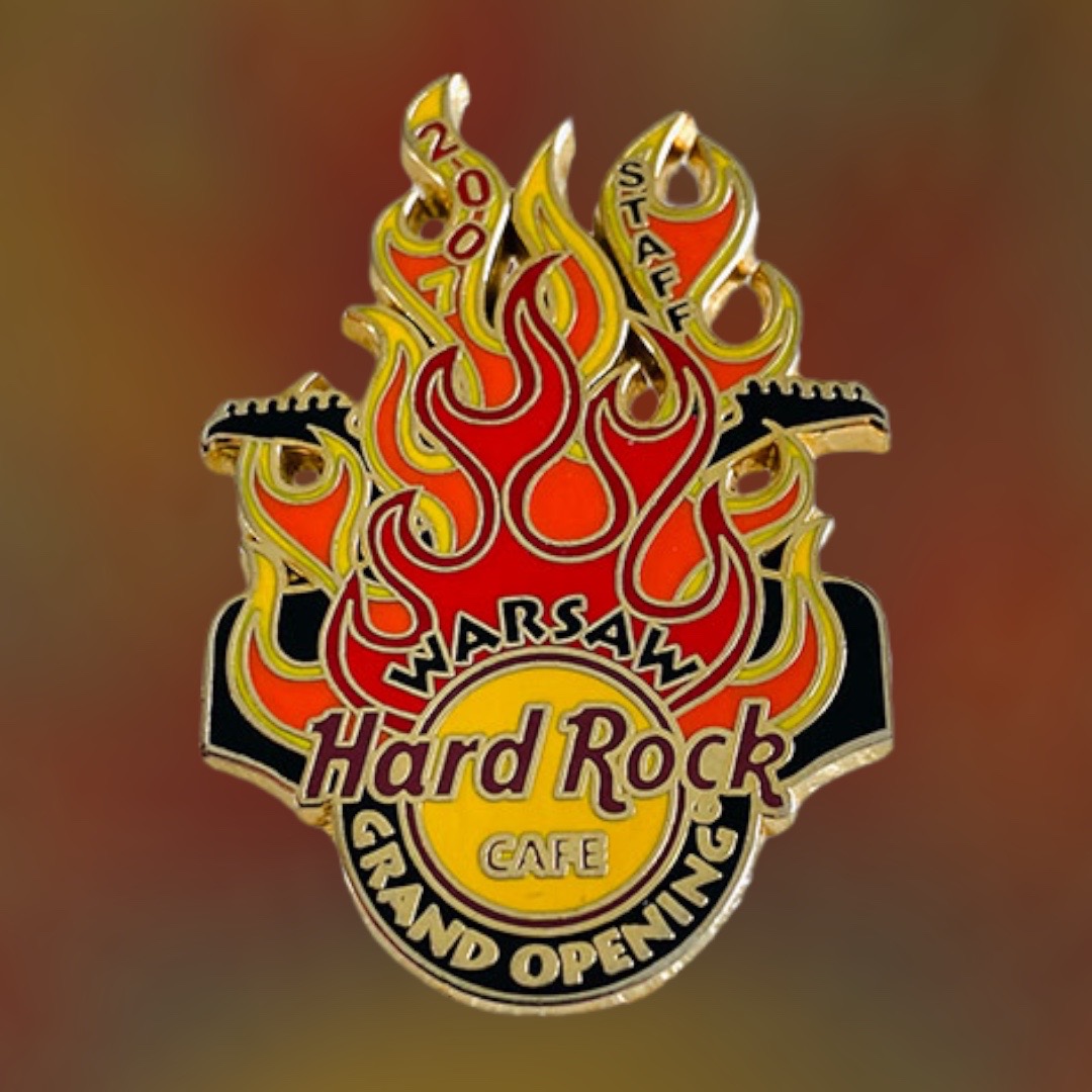 Hard Rock Cafe Warsaw Grand Opening STAFF Pin from 2007 (LE 200)