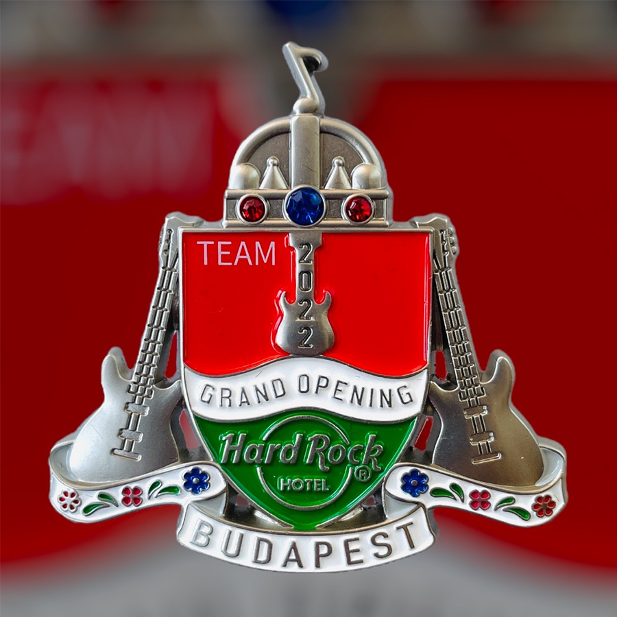 Hard Rock Hotel Budapest Grand Opening TEAM Pin from 2022 (LE 100)