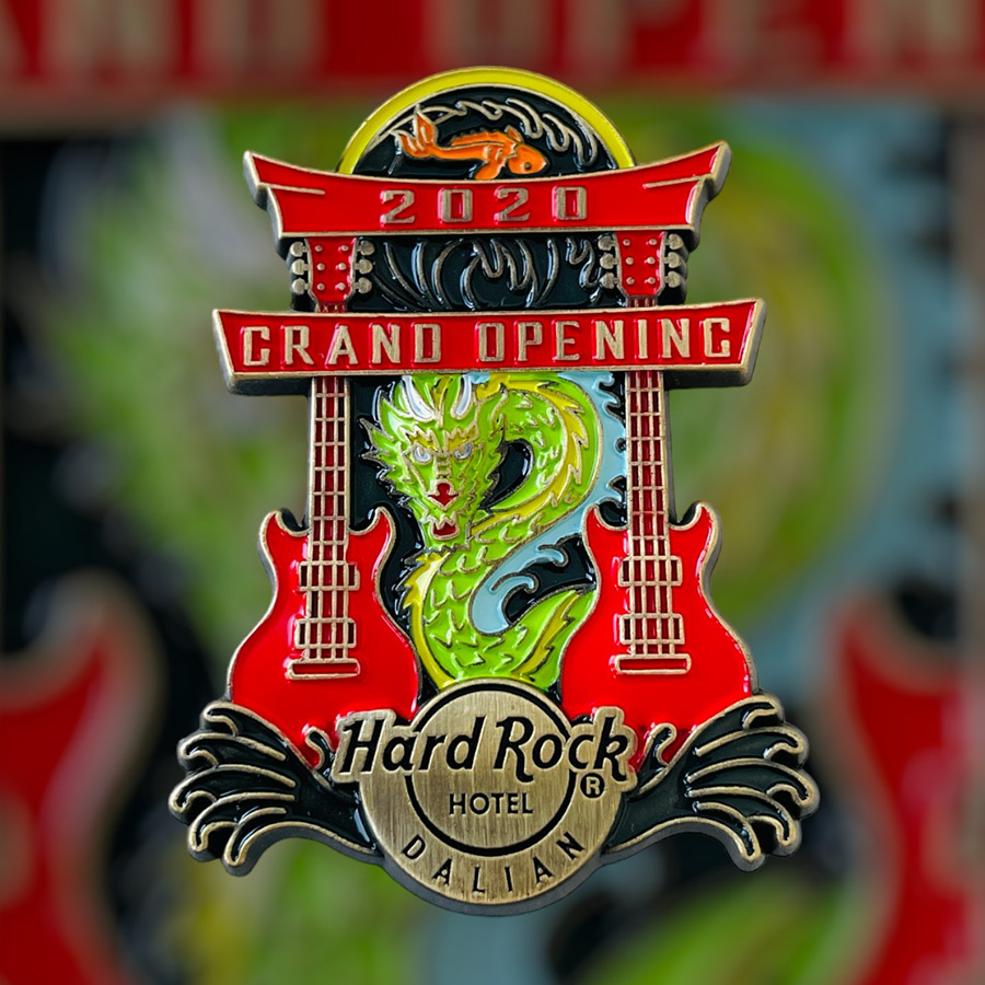 Hard Rock Hotel Dalian Grand Opening Pin (Bronze Version) from 2020 (LE 400)