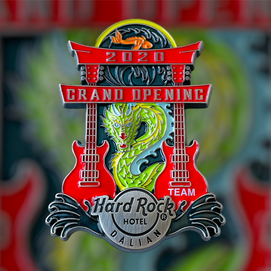 Hard Rock Hotel Dalian Grand Opening TEAM Pin (Silver Version) from 2020 (LE 300)