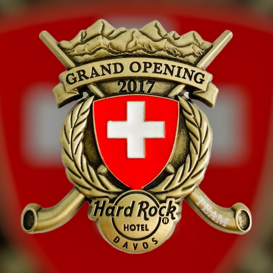 Hard Rock Hotel Davos Grand Opening Staff (Team) Pin from 2017 (LE 100)