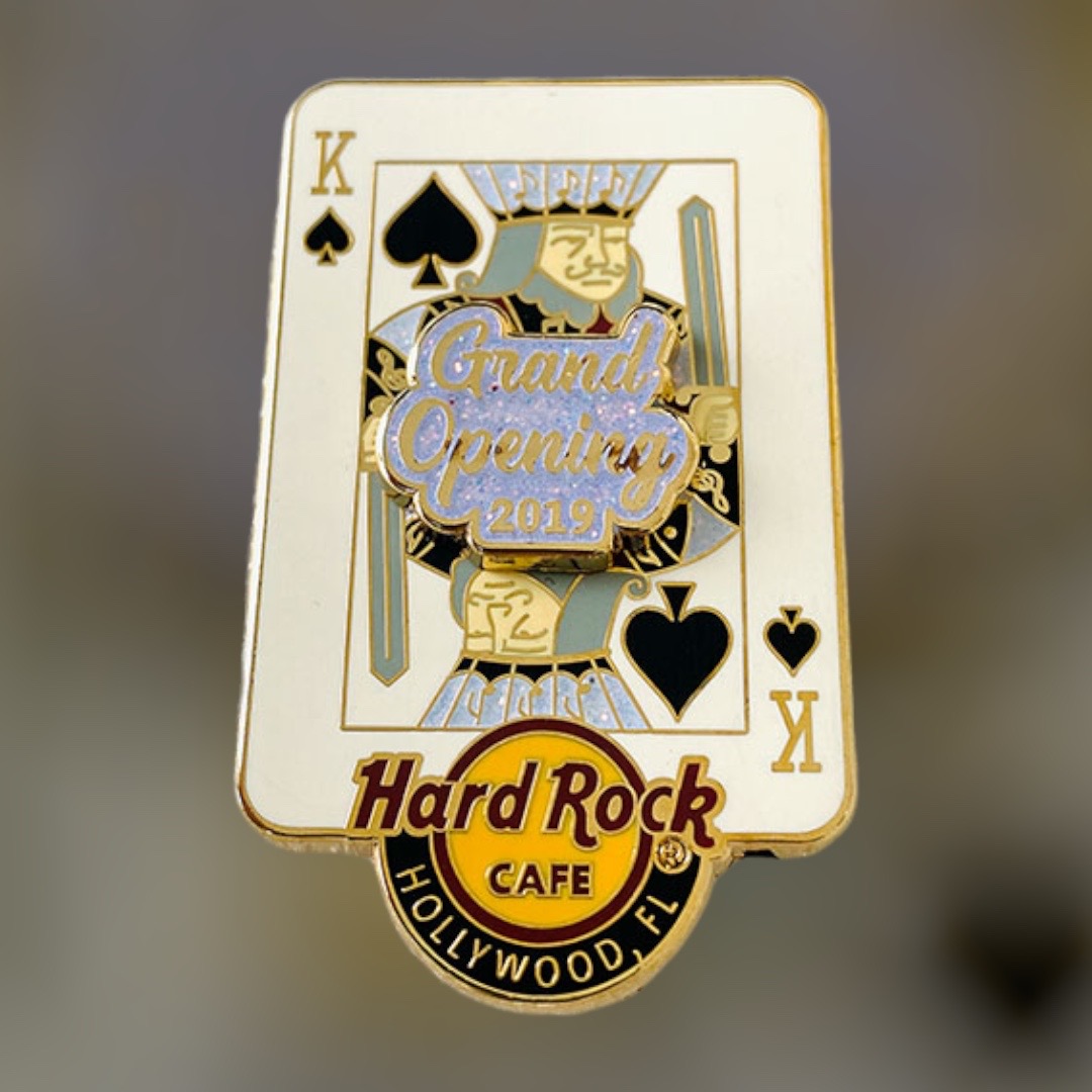 Hard Rock Hollywood, FL Grand Opening The Guitar Hotel King Of Spades Pin (4-4 from 2019 (LE 500)