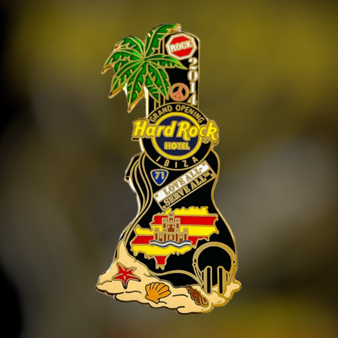Hard Rock Hotel Ibiza Grand Opening Pin from 2014 (LE 300)