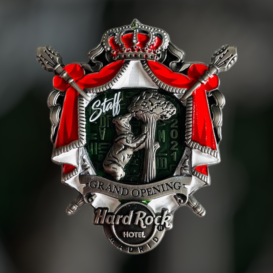 Hard Rock Hotel Madrid Grand Opening STAFF Pin from 2021 (LE 250)