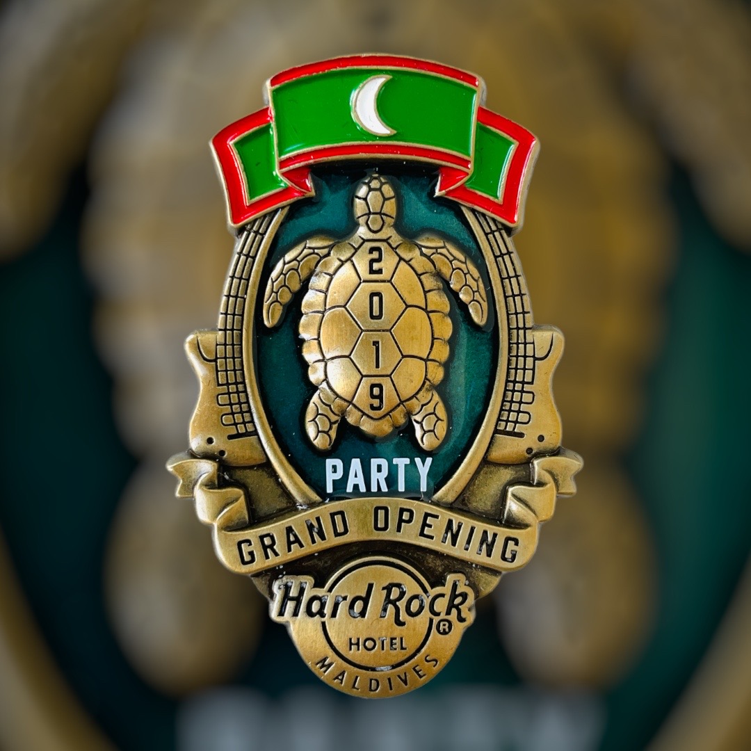 Hard Rock Hotel Maldives Grand Opening PARTY Pin from 2019 (LE 150)