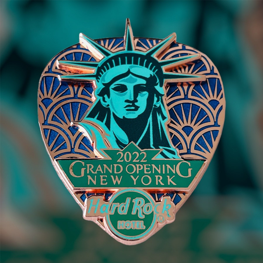 Hard Rock Hotel New York Grand Opening Pin Liberty Pick (Cropper Version PROTOTYP, LE 50) from 2022