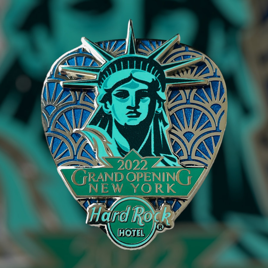 Hard Rock Hotel New York Grand Opening Pin Liberty Pick (Silver Version PROTOTYP, LE 50) from 2022