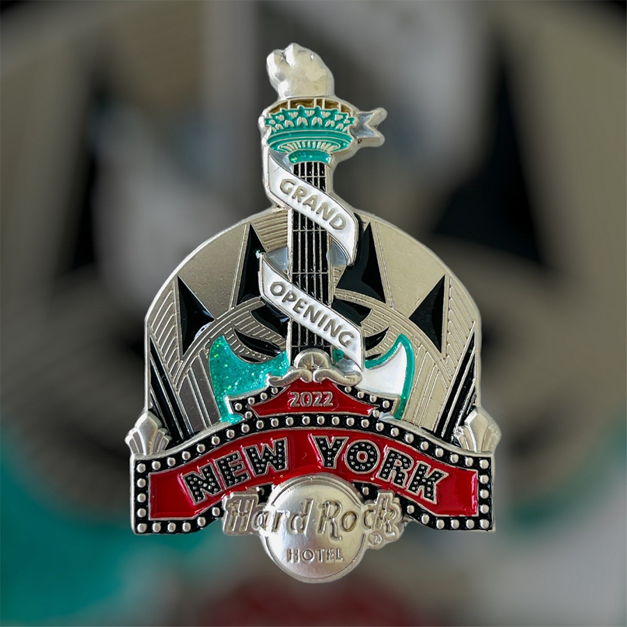 Hard Rock Hotel New York Grand Opening Pin (Online Exclusive Silver Version PROTOTYP, LE 25) from 2022