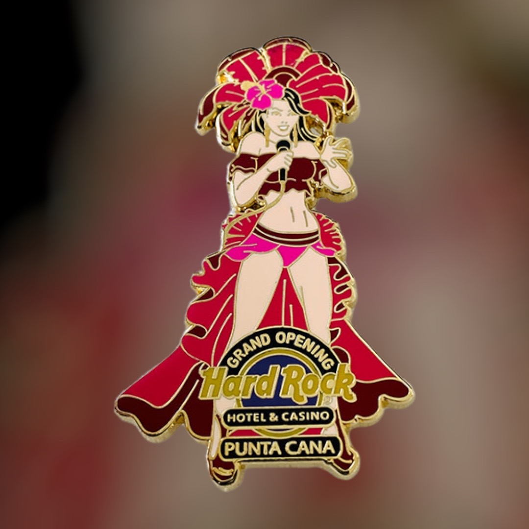 Hard Rock Hotel & Casino Punta Cana Grand Opening Girl 2 of 3 Pin from 2010 (LE 200)