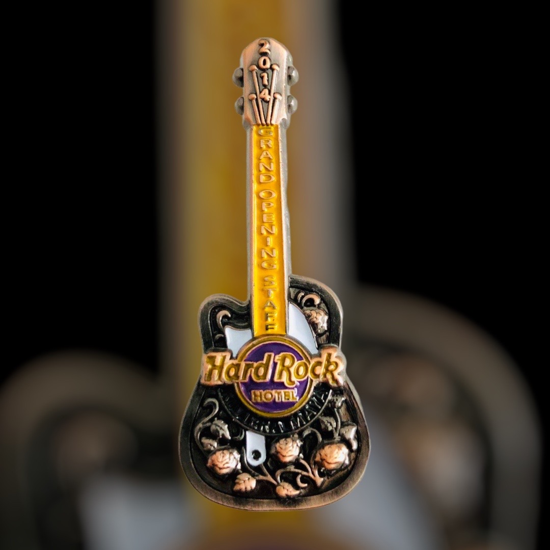 Hard Rock Hotel Riviera Maya Grand Opening Staff (Guitar) Pin from 2014 (LE 2000)
