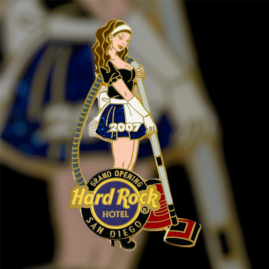 Hard Rock Hotel San Diego Grand Opening Maid 2 of 5 - PROTOTYPE Pin - Brunette Girl