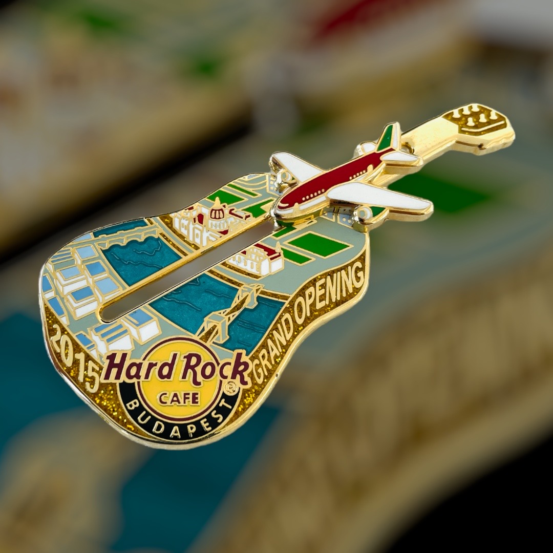 Rock Shop Budapest Airport Grand Opening Pin from 2015 (LE 150)