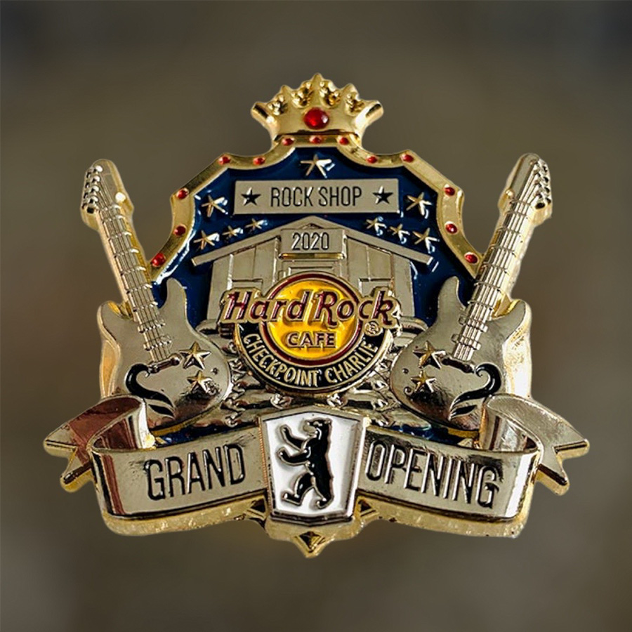Rock Shop Checkpoint Charlie Grand Opening Pin from 2020 - Gold Version (LE 300)