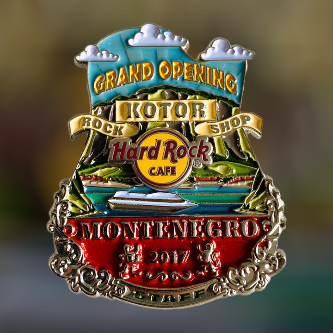 Rock Shop Kotor Grand Opening STAFF Pin from 2017 (LE 150)